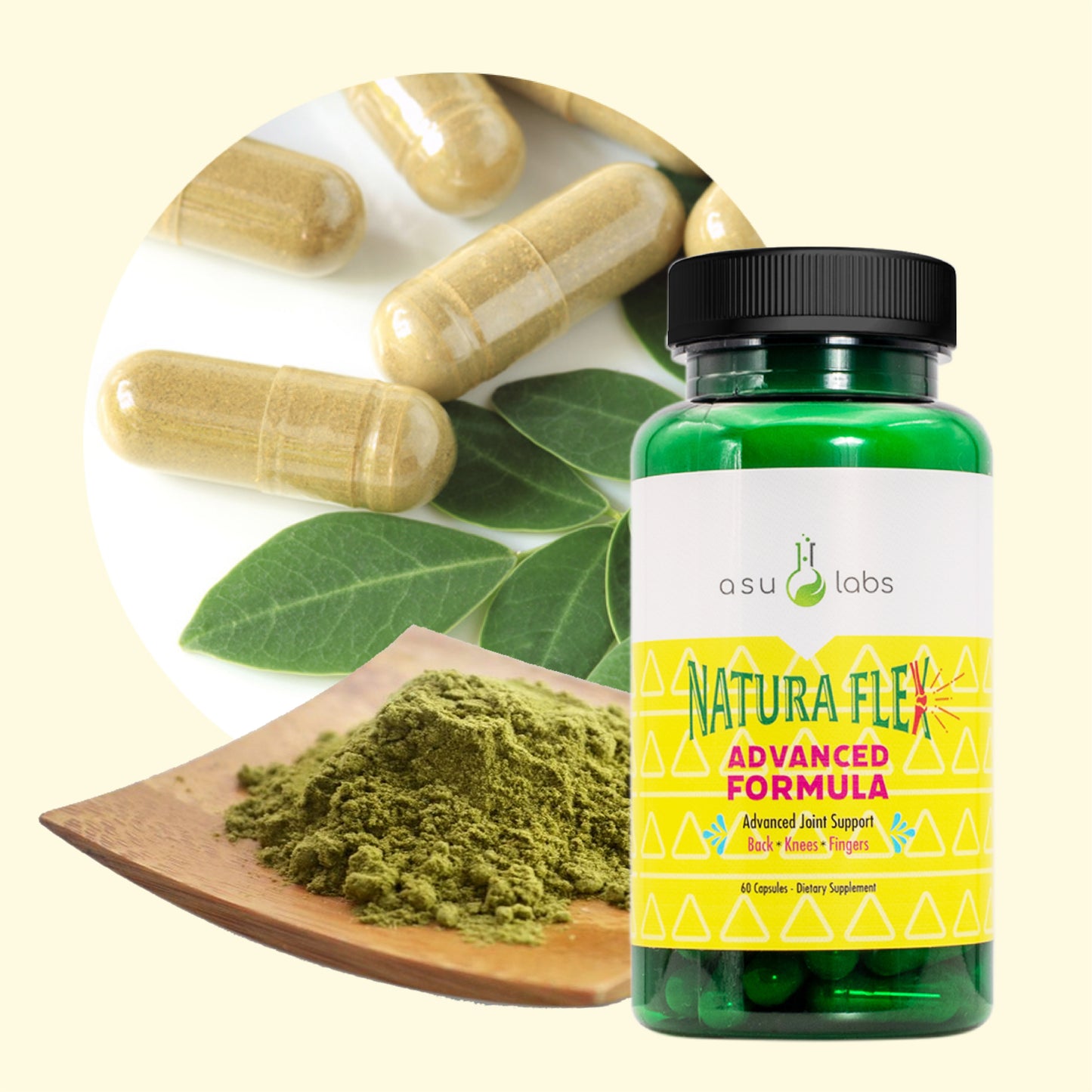 ASULABS Natura Flex - Formula Avanzada Para Los Dolores De Espalda, Cintura y Cuello